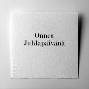 Kortti teksti / Onnea Juhlapäivänä